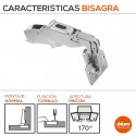 Bisagra Cocina para Rincon Blum 170º Atornillada SIN TETON