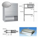 Kit para Mueble Persiana Cocina Aluminio Inox