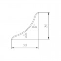 Terminal Copete Encimera Plata Mate (2 uds)