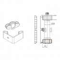 Pinza Magnética Zócalo PVC Cocina