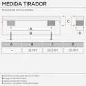 Pomo Metálico Metalizado Cromo Mate 2082E