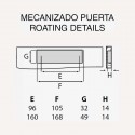 Tirador Metálico Metalizado Cromo Mate 4057E