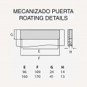 Tirador Metálico Metalizado Cromo Mate 4036E