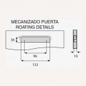 Tirador Metálico Metalizado Cromo Mate 4086E