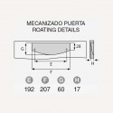 Tirador Metálico Metalizado Cromo Mate 7200