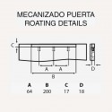 Tirador Metálico Metalizado Cromo Mate 4090E