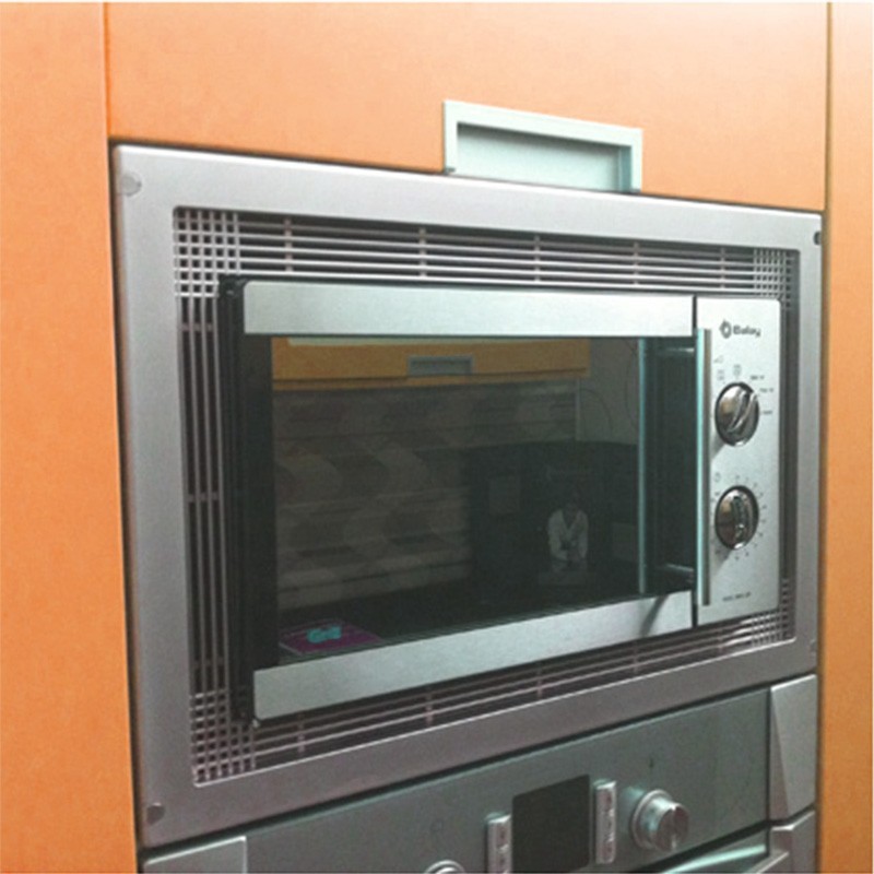 Marco microondas Universal marco para microondas color acero inoxidable  cromado, medidas: 60 x 40 cm