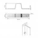 Soporte Refuerzo Columna Extraíble Antracita