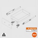 Guías 30 kg Blum Tandem con Freno Blumotion Extracción Parcial