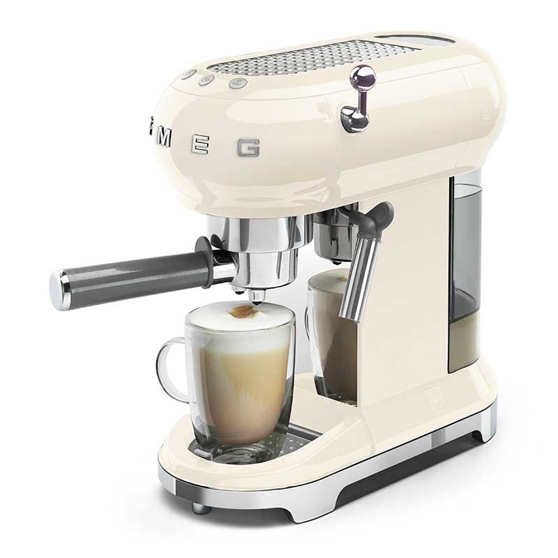 Cafetera Espresso Manual Crema ECF02CREU - Smeg - Tienda online oficial en  España