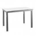 Mesa Cocina-Comedor Cristal Alas Extensibles 76x120~180x80 cm