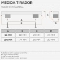 Tirador 4744 Cromo Mate