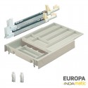 Cajón Cocina Cubertero Doble PVC Blanco Europa