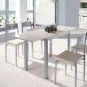 Mesa Cocina Extensible Cristal Modelo 758