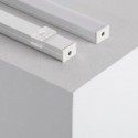 Perfil de Aluminio de Superficie con Tapa Continua para Tiras LED