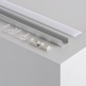 Perfil de Aluminio de Superficie con Tapa Continua para Tiras LED