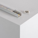 Perfil de Aluminio de Superficie con Tapa Continua para Tiras LED