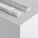 Perfil de Aluminio de Superficie con Tapa Continua para Tiras LED