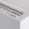 Perfil de Aluminio de Superficie con Tapa Continua para Tiras LED