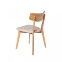 Silla KEIRA roble beige