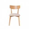 Silla KEIRA roble beige