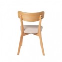 Silla KEIRA roble beige