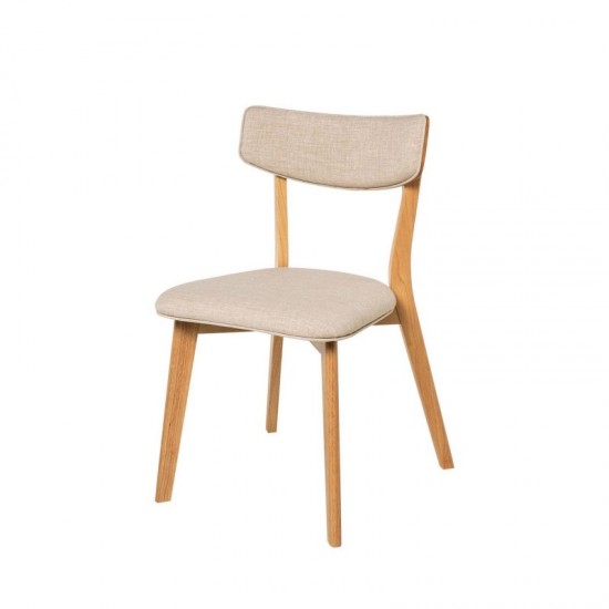 Silla ANAIS roble beige