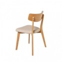 Silla ANAIS roble beige