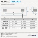 Tirador 2463 Aluminio Anodizado