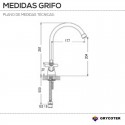 Grifo Fregadero Mezclador Bimando Vertical GF205