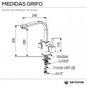 Grifo Fregadero Cocina Osmosis 3 Vías GF314