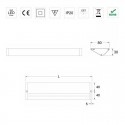 Regleta Led 230V 5500K Alba