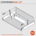 Kit separacion cacerolero ANTARO GRIS VARILLA CUADRADA BLUM