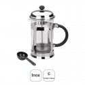 Cafetera Cristal + Inox 18% Cr.