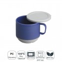 Taza Doble Pared Policarbonato con Tapa