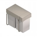 Cubo basura rectangular 14L + 14 L