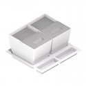 Cubo basura ecologico rectangular K