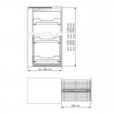 Columna Extraible Despensero para Mueble Cocina