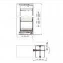 Columna Extraible Rotatorio Despensero Cocina