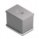 Cubo Basura Gris Eco 14 L para Cajón