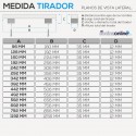 Tirador Tubo ECO 2335 Acero Inoxidable