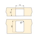 Rueda Auxiliar para Muebles D. 13 mm para Tapa Giratoria (20 uds)