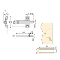 Pistón Amortiguador para Puertas Minidamp2 (10 uds)