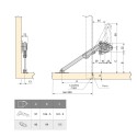 Compases para Puertas Abatibles Fuerza 20 - 70 kg x cm Emuca NSDX