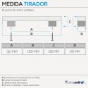 Tirador 4088E Cromo 150 mm