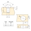 Kit Excéntricas con Tuercas y Pernos M8 Emuca Big (10 uds)