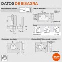 Bisagra Cocina Estandar Blum 107º Top Atornillada SIN TETON