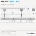 Tirador 3460 Cromo Mate