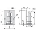 Kit Nivelador M10 para Muebles (10 uds)