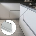 Perfil Gola Superior Horizontal Aluminio Cocina